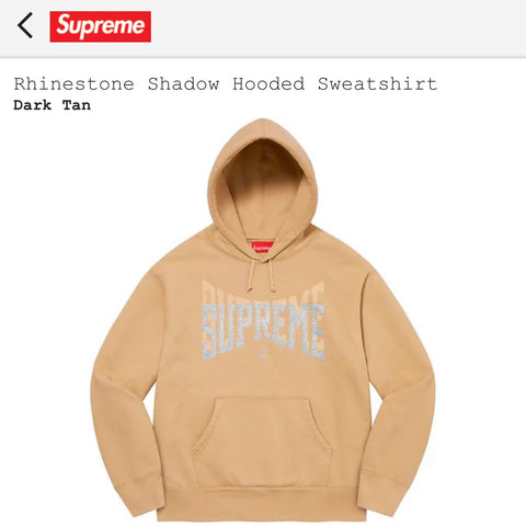 Supreme Rhinestone Shadow Hooded Sweatshirt